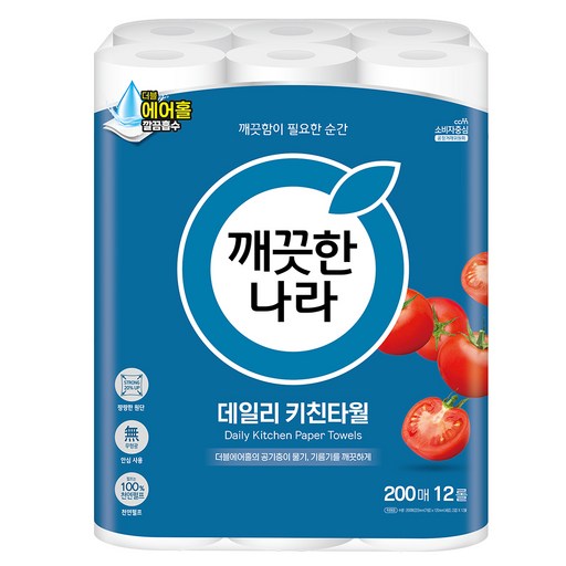 깨끗한나라 데일리 천연펄프 키친타올