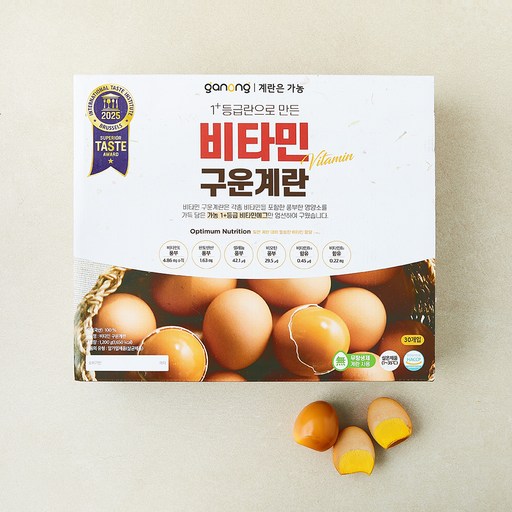 가농 1+ 등급란으로 만든 비타민 구운란 30구