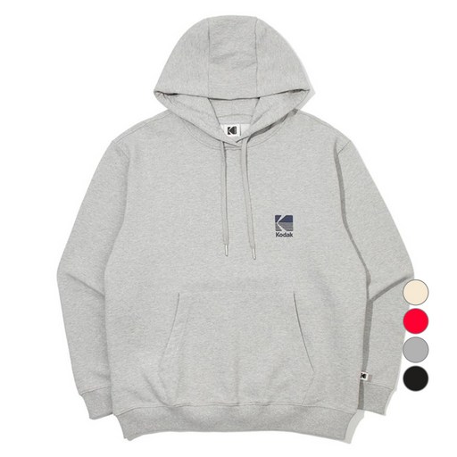 코닥어패럴 남녀공용 에센셜 빅로고 후드 티셔츠