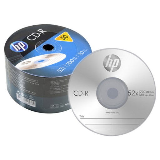 HP CD-R 52x 700MB 50p 벌크, 단일상품