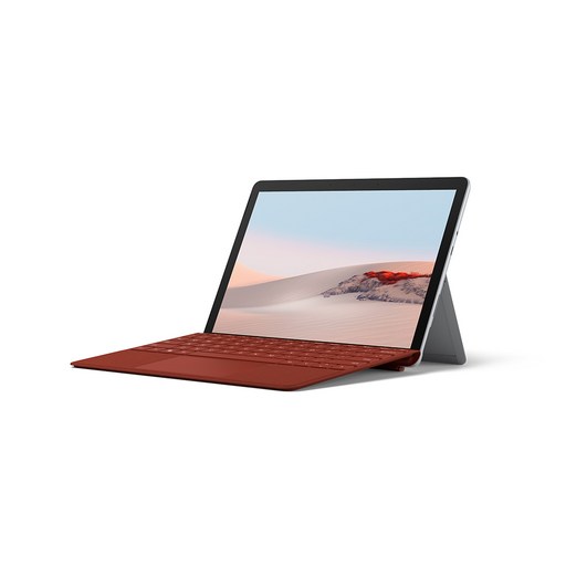 마이크로소프트 2020 Surface Go2 10.5 + 포피레드 타입커버 패키지, 플래티넘, 코어M, 128GB, 8GB, WIN10 Home, TFZ-00009