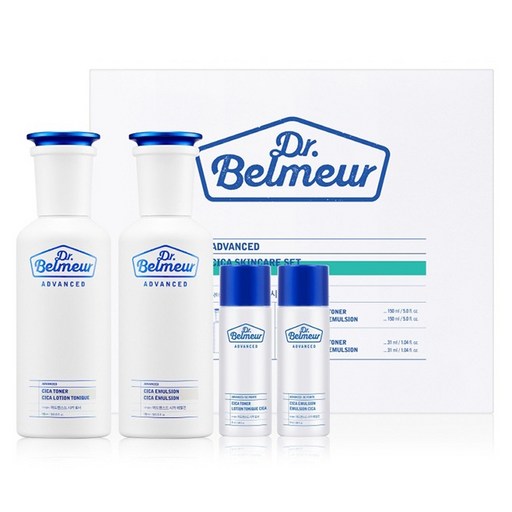 닥터벨머 어드밴스드 시카 기초 토너 150ml + 에멀전 150ml + 토너 31ml + 에멀전 31ml 세트