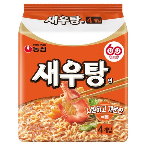 새우탕 새우탕면 122g