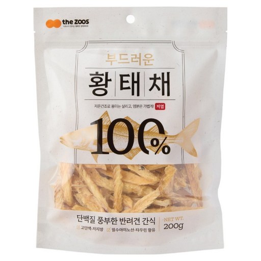 더주스 반려동물 부드러운 황태채 간식