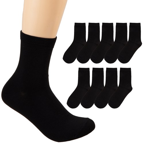 베이스알파에센셜 소프트 폴리 무지 중목 양말 10켤레 세트 판매