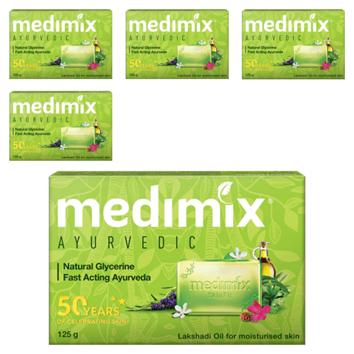 Medimix 藥草美肌皂, 125g, 5個