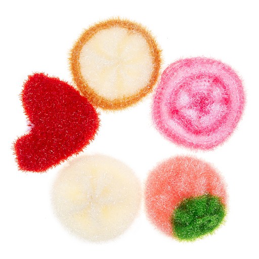 코멧 2겹 컬러 아크릴 수세미로 주방 청소를 쉽게 하세요