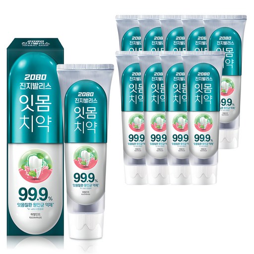 2080 진지발리스 허벌민트 잇몸치약