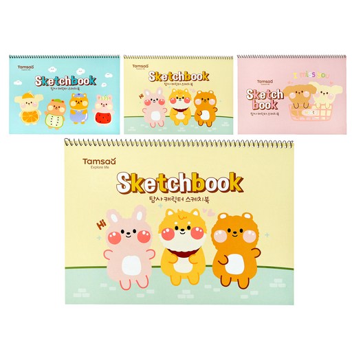 탐사 캐릭터 스케치북 130g 창의력을 키우는 예술의 시작