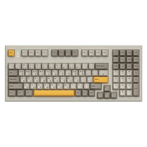COX LL 블루투스 유무선 무접점 키보드, Yellow  Ivory  Gray, CNK103 PRO, 무접점