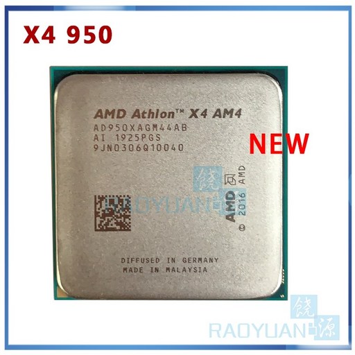 새로운 amd athlon x4 950 3.5ghz 쿼드 코어 쿼드 스레드 l22m 65w ad950xagm44ab 소켓 am4