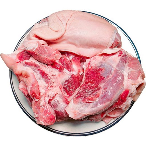 [행복미트] 돼지 미박사태 돈사태살 껍데기있음 수육용 보쌈용 2kg [당일발송]
