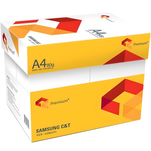 삼성물산 프리미엄 복사용지 80g, A4, 2000매