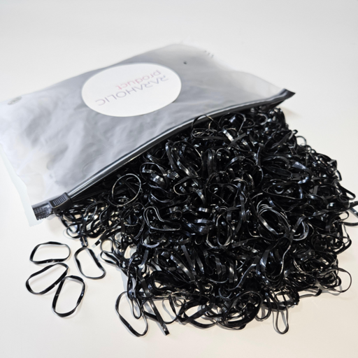 라라홀릭 대용량 검정 고무줄 머리끈 1000p 대량구매 혜택