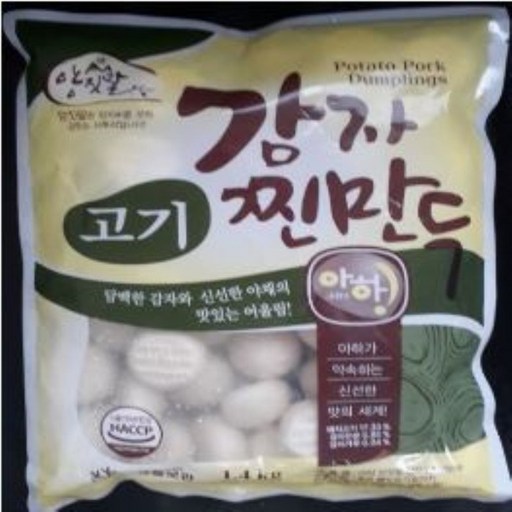 아하식품 양짓말 감자고기 찐만두, 1.4kg, 1개