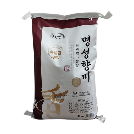 명성향미 25년햅쌀 갓도정 쌀의 고소한 풍미 찰기와 윤기 가득한 백미 밥맛이 부드럽운 경기미 10kg 1개, 상등급, 1개, 10kg