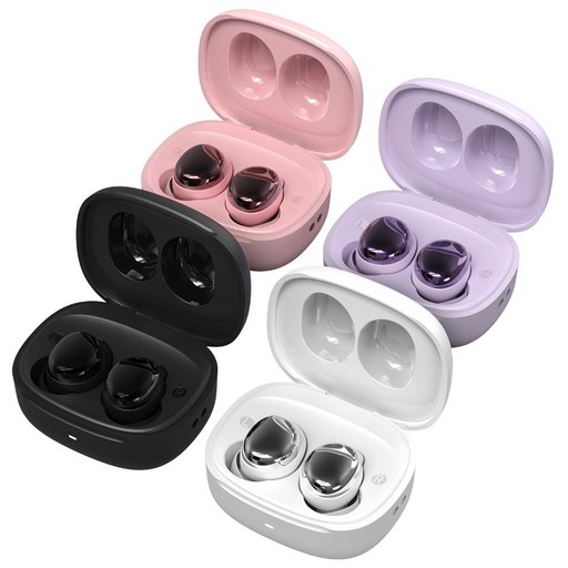 로랜텍 초미니 파스텔 커널형 버즈 무선 블루투스 이어폰, 핑크, RSMR520