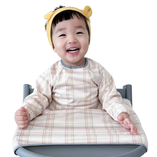 벨베이비 유아용 자기주도 긴팔 부분커버 이유식 턱받이