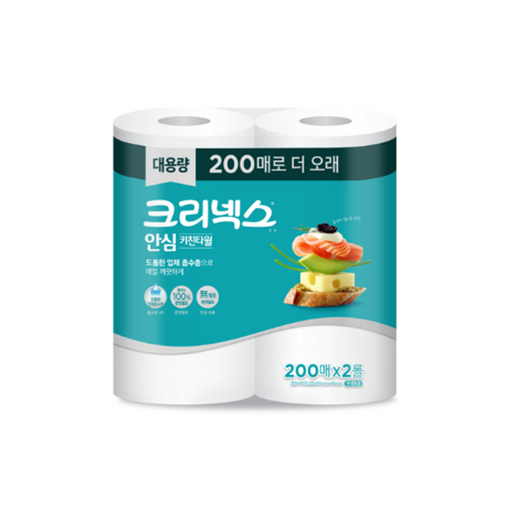 크리넥스 안심 클래식 키친타올 200매 6개 완벽한 주방 필수품