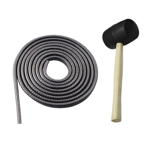 아리코 자동차 가드 실외 몰딩 스트랩 블랙  고무망치 세트