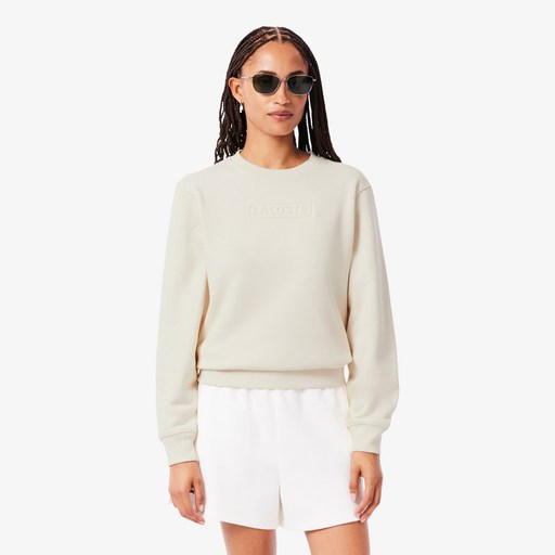 라코스테 공식 여성 시그니처 엠보로고 스웻셔츠 SF034355N XFJ