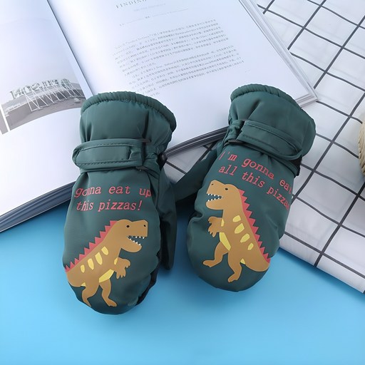 더메르시 아동용 공룡 방수 벙어리 장갑으로 겨울을 따뜻하게 보내세요