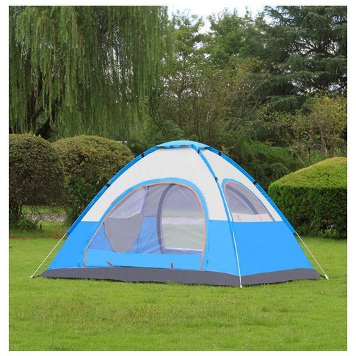 1인용 텐트 야외 캠핑 자동 접힘, 2-3인간의 호수 블루