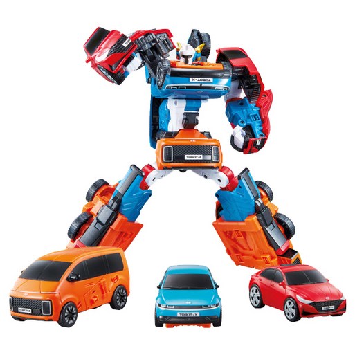 영실업 또봇 V 트라이탄 로보트 현대자동차 또봇 XYZ  3단합체