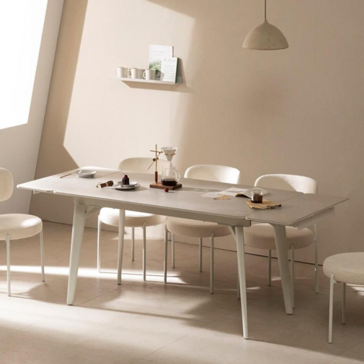 라움에스알 글로리 확장형 세라믹 식탁 테이블 4인 10인 식탁