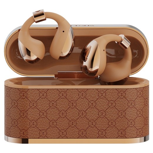 BUTTONS 클립 나만의 AI 비서 오픈형 동시통역 무선 블루투스 이어폰, BUTTONS CLIP, 골든 브론즈