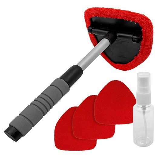 엑스핏 자동차 앞유리 창문 극세사 김서림방지 브러쉬  리필걸레  공병 세트