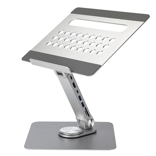 라이프썸 360도 회전 노트북거치대 7in1 멀티허브 C타입