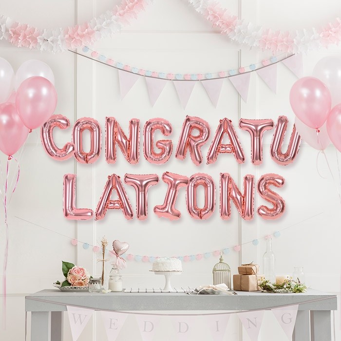 조이파티 알파벳 은박풍선 세트 CONGRATULATIONS