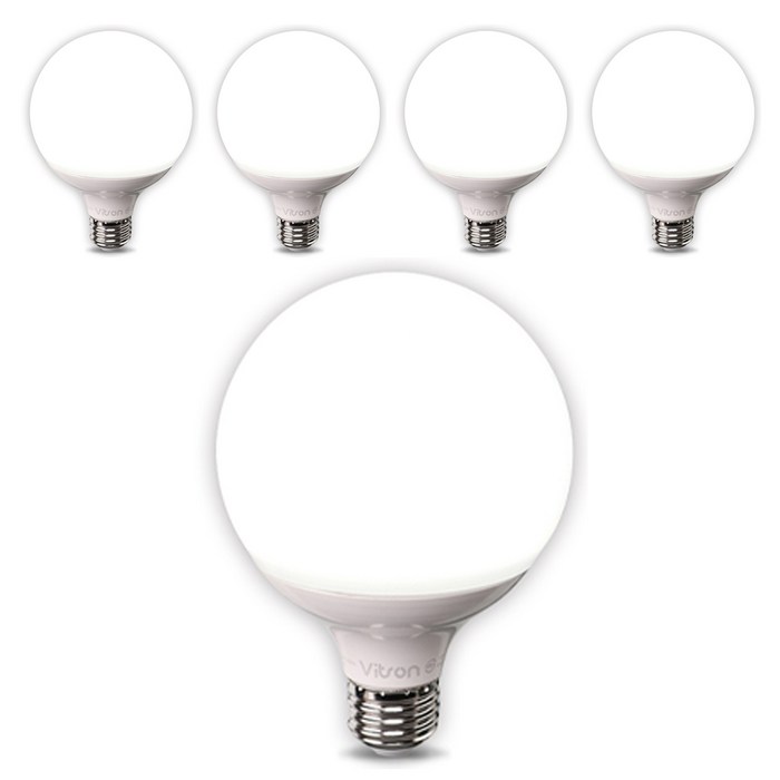 비츠온 화이트 숏타입 원하 볼구 G95 LED 전구 12W