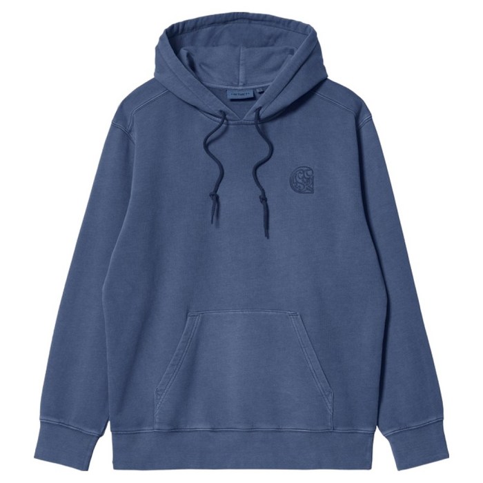 칼하트윕 남성용 WIP 후디드 벌스 패치 스웻셔츠