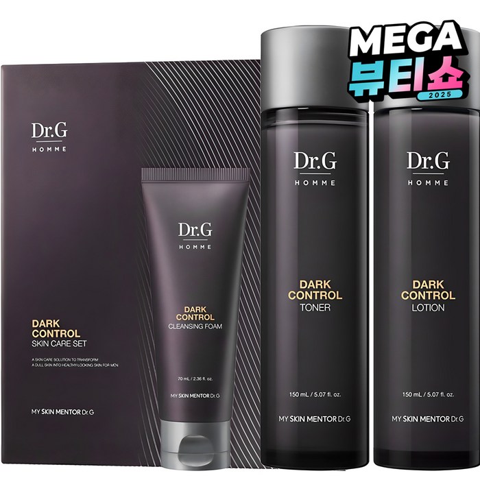 닥터지 옴므 다크 컨트롤 토너 150ml 로션 150ml 클렌징폼 70ml 세트, 1세트 닥터지 옴므 다크 컨트롤 토너 150ml 로션 150ml 클렌징폼 70ml 세트, 1세트