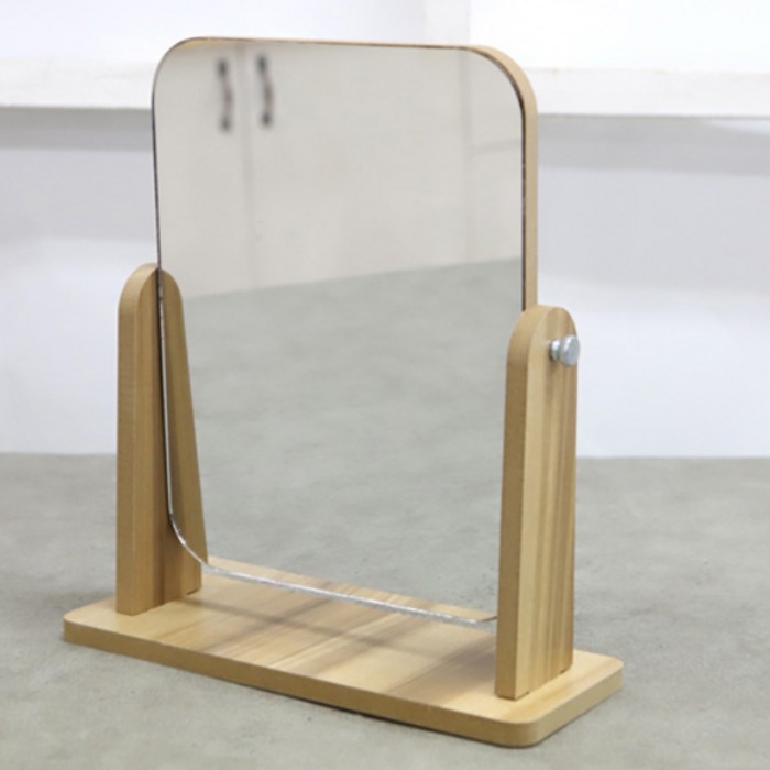 에이비엠코리아 우드 사각 탁상거울