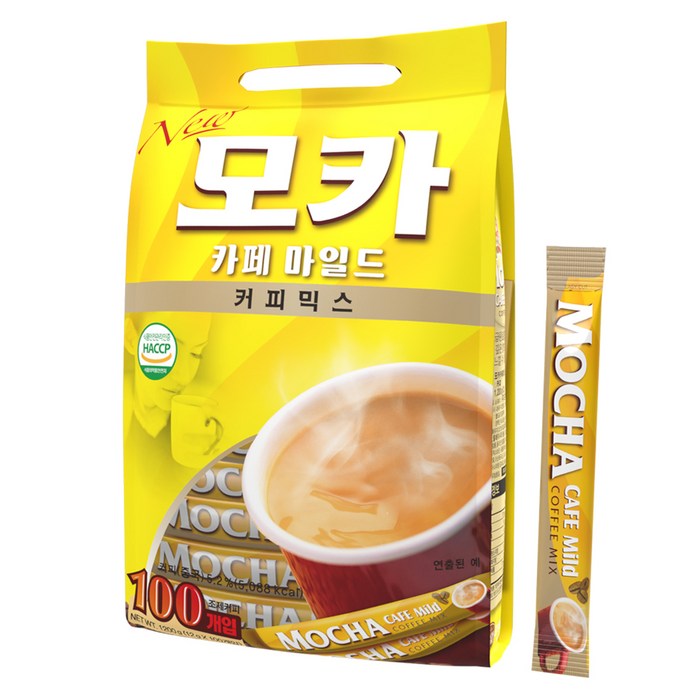 모카씨엔티 모카 카페 마일드 커피믹스 12g 100개입