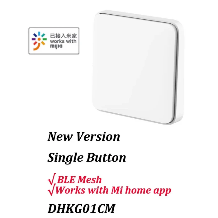 Xiaomi Mijia 스마트 스위치 벽 APP가 포함된 지능형 램프 조명 통한 단일 이중 개방형 제어 2 가지 모드