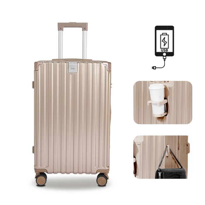 NewBoy 캐리어 20인치 24인치 초경량 USB 기내용 여행용 대용량 하드 캐리어
