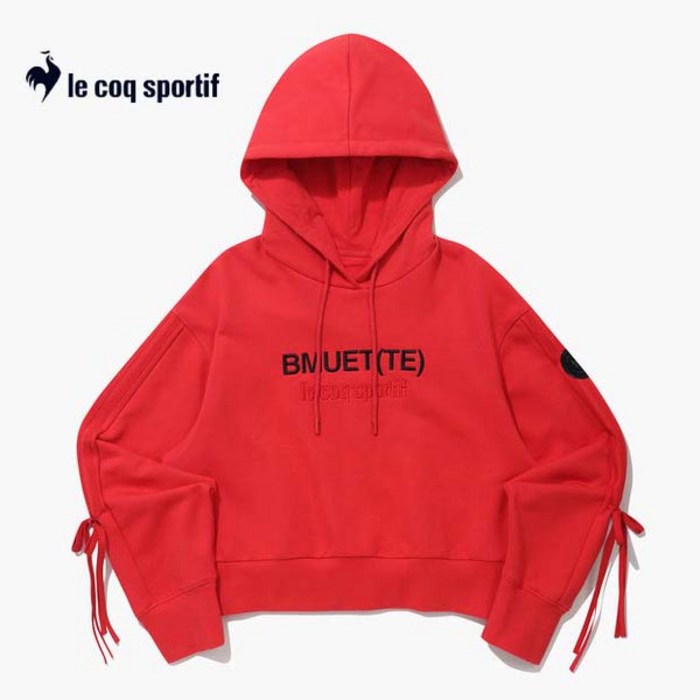 [르꼬끄] BMUTE(TE)콜라보 로고후드티 QP422OHDO7 RED