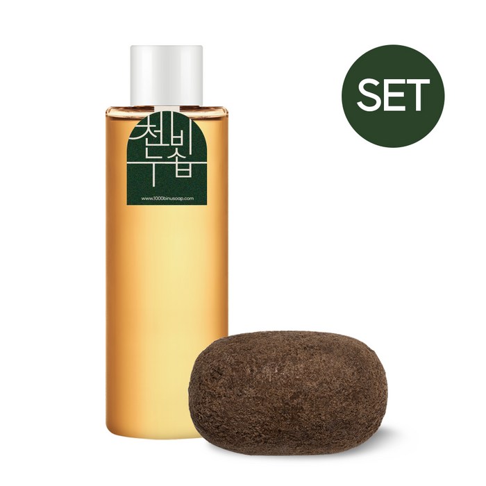 천비누솝 정안고 2종 기초 케어 세트 비누100g에센스260ml, 1세트