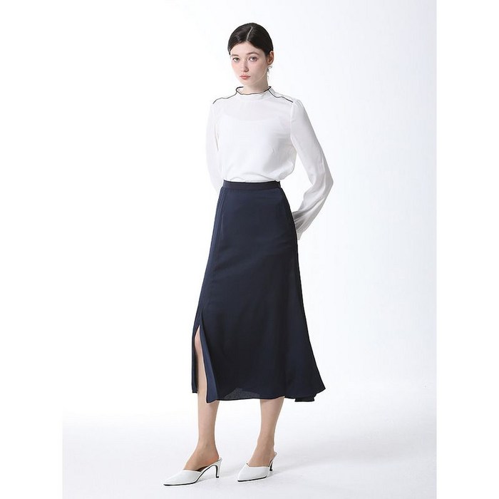 이앤씨 실키 펄 롱스커트  택가격  149000원