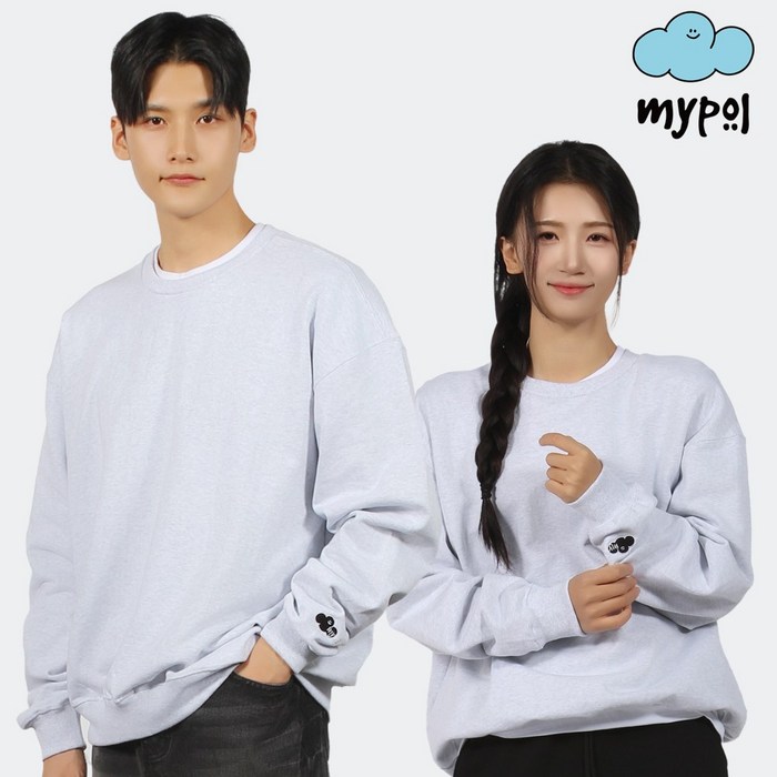 마이폴 유니크 오버핏 맨투맨 빅사이즈 커플