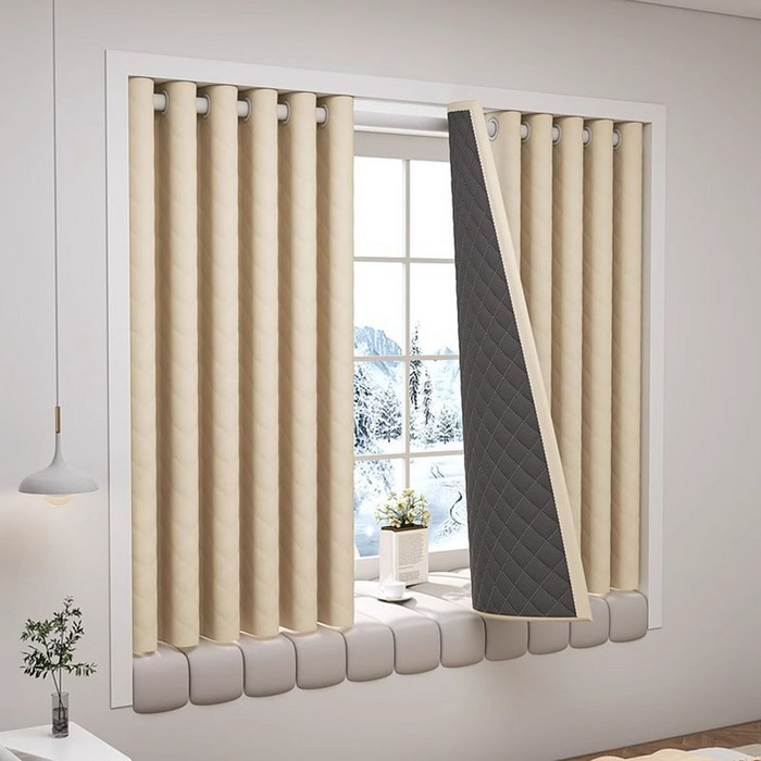 유스몰 바람막이 패딩 방한 커튼 아일렛형