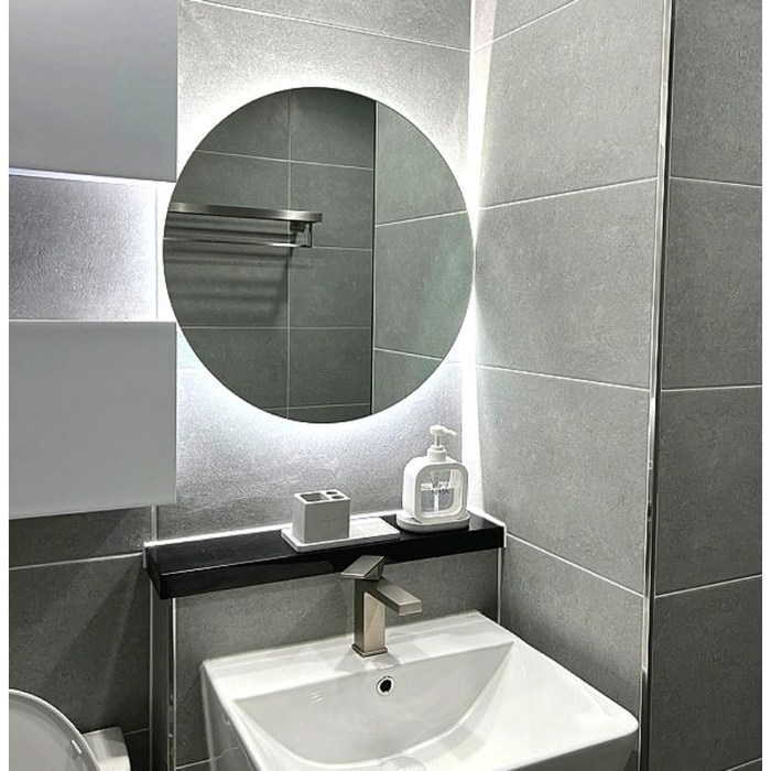 KC인증 LED 간접조명 원형 거울 인테리어 화장대 욕실 미용실 거울모음