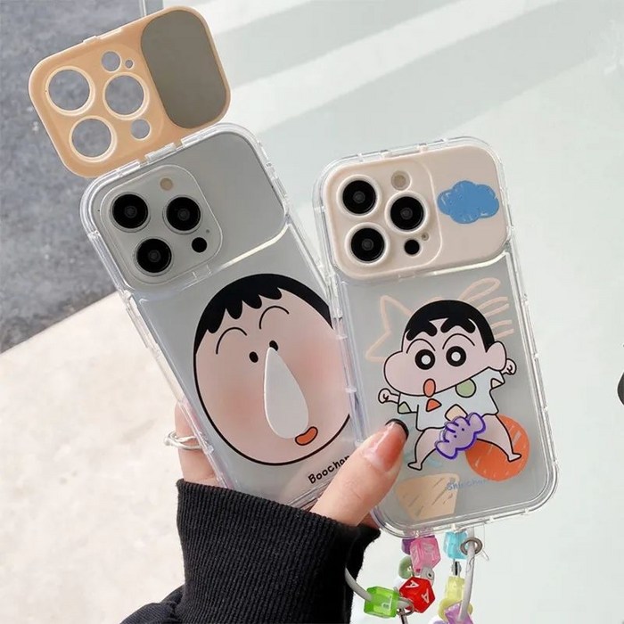 3D 크레용 짱구  콧물 맹구 아이폰 14 15 케이스 1P