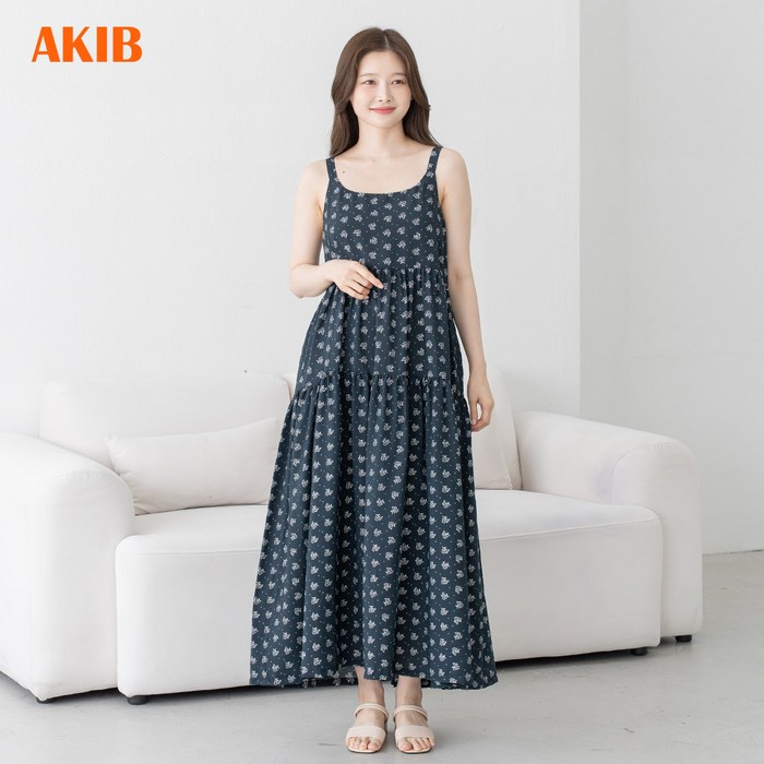AKIB 프리미엄 인견 나시 캉캉롱원피스 뷔스티에  6677