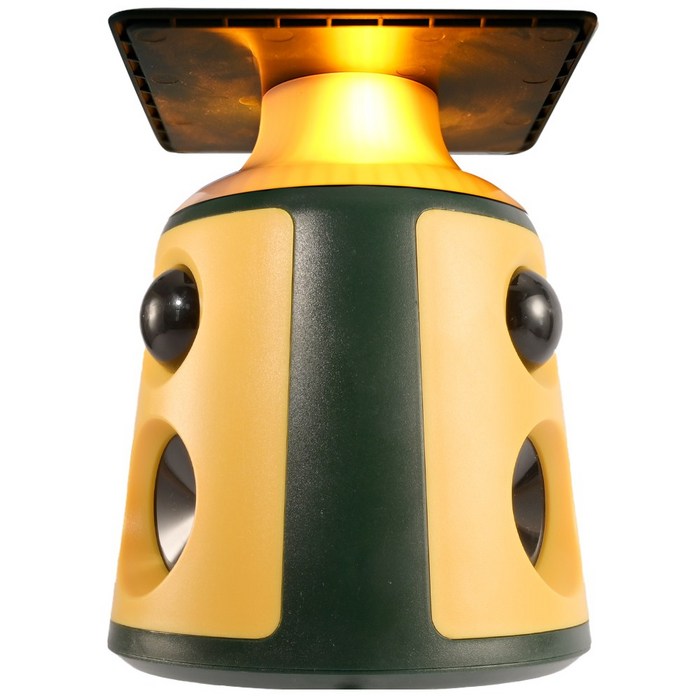 RYNOVEX 불꽃등 태양열 충전 야생동물 퇴치기 360도 적외선 PIR감지 주파수 변환 LED 초음파 경보음 kc인증 멧돼지 고라니