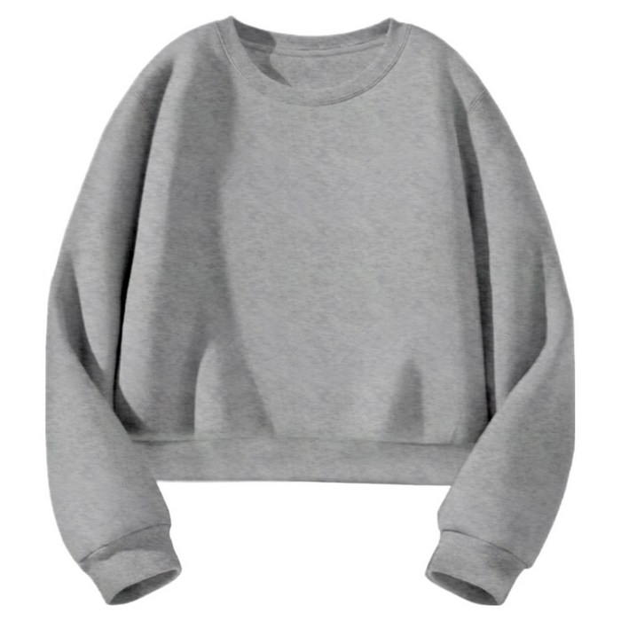 몰토벨리노 SF 무지 세미오버핏 크롭 맨투맨